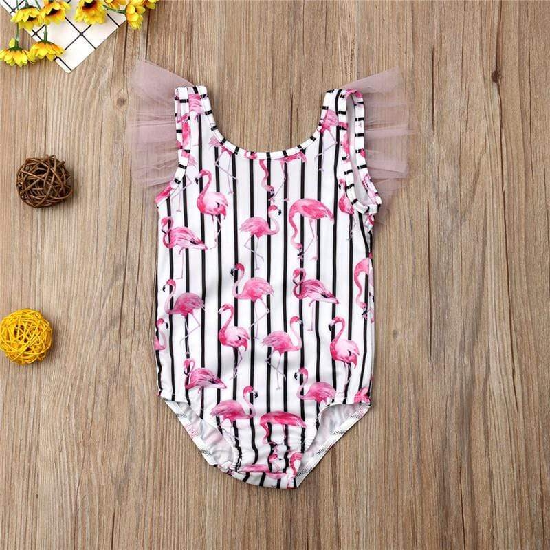 Girl's Clothing Flamingo Swimsuit