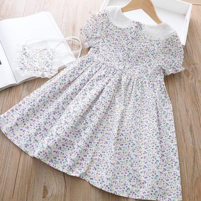 Girl's Clothing Floral Dress with bag