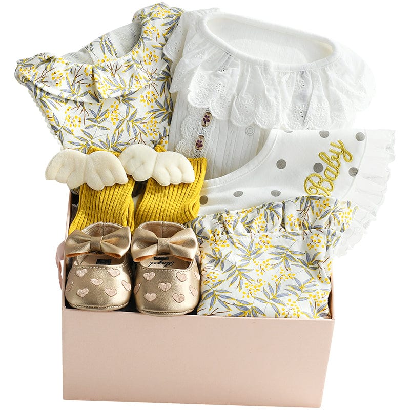 Floral Print Baby Gift Set