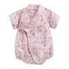 Girl&#39;s Clothing Pink / 3T Floral Print Kimono Romper