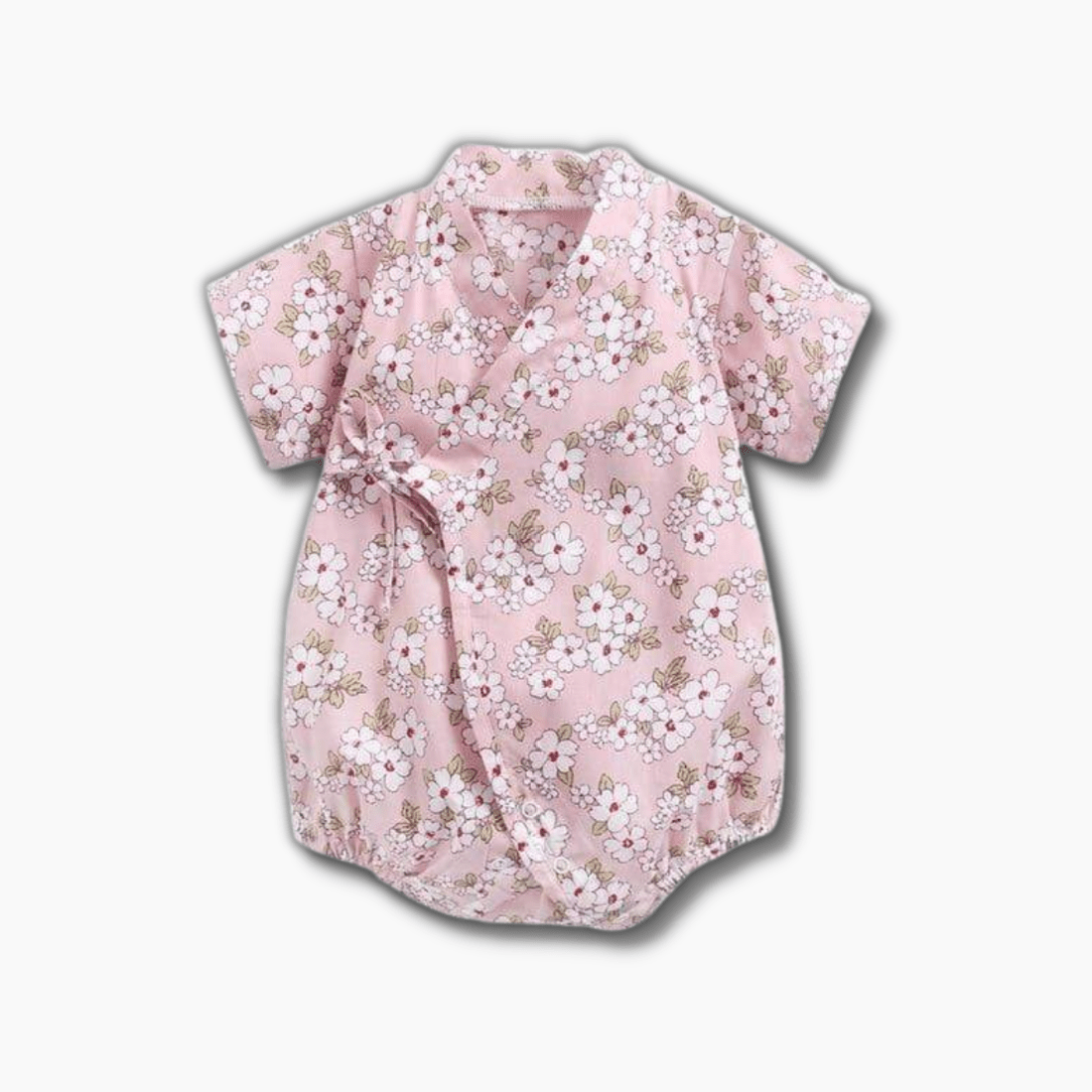 Girl's Clothing Floral Print Kimono Romper