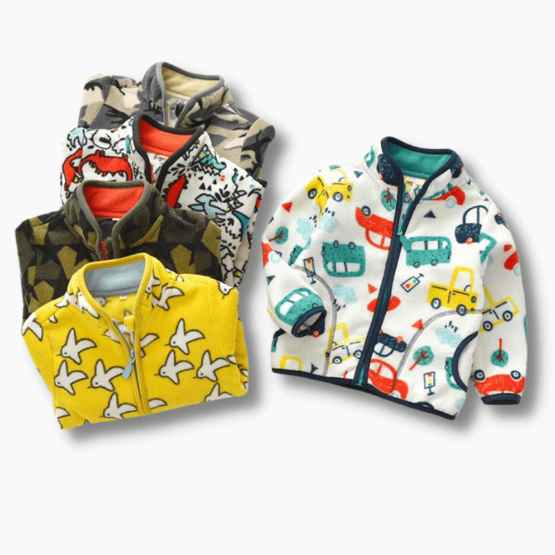 Boy's Clothing Fun Prints Fleece Jackets