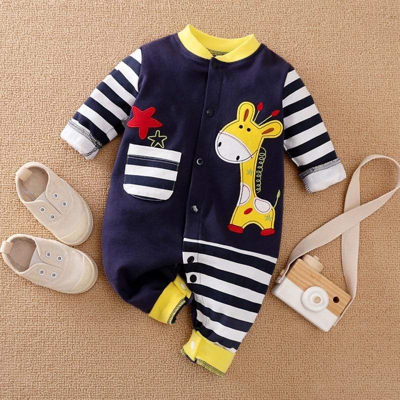 Boy's Clothing Giraffe Infant Jumpsuits