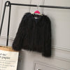 Black / 24M Girl Fur Coat Children