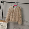Khaki / 24M Girl Fur Coat Children