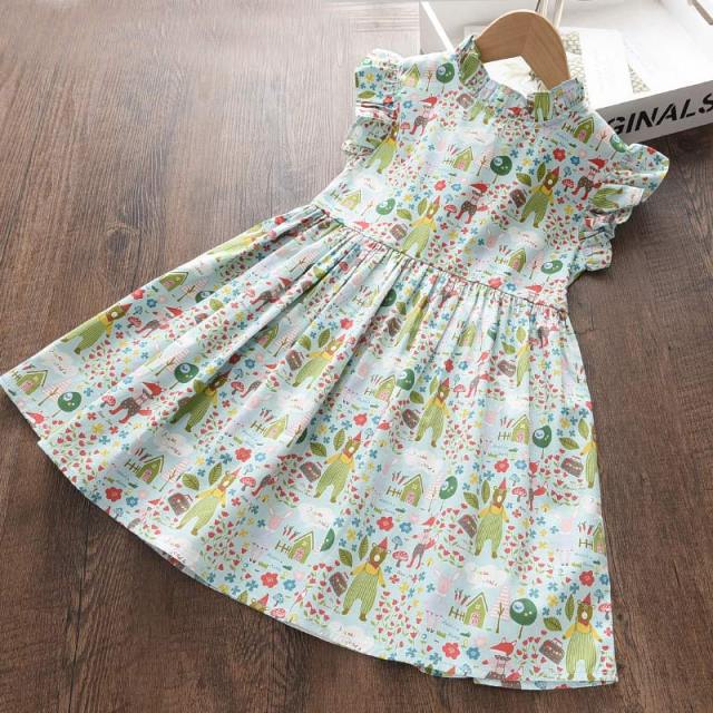 AH4413Green / 7T Girl Sweet Dresses