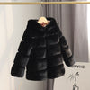 Black / 2T Girls Faux Fur Coat