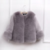 Girls Fur Coat Elegant
