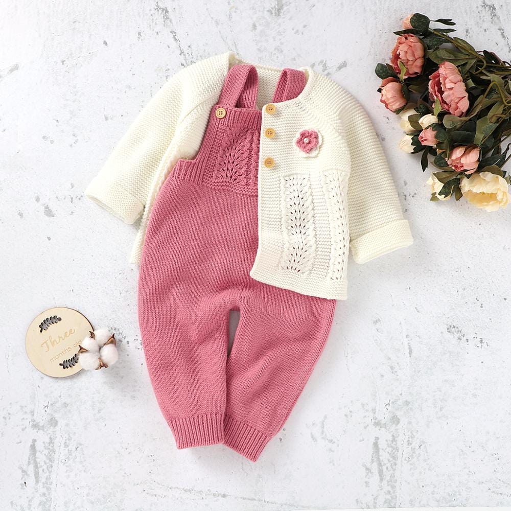 Girls Sweater & Jumpsuit Set