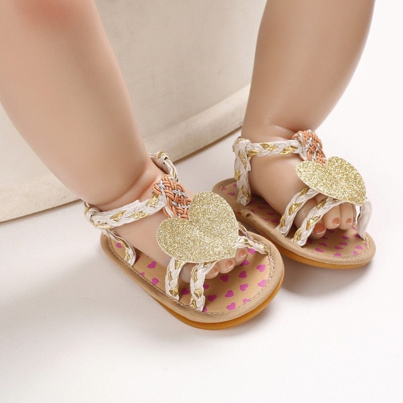 Infant Baby Girl Princess Weave Sandals