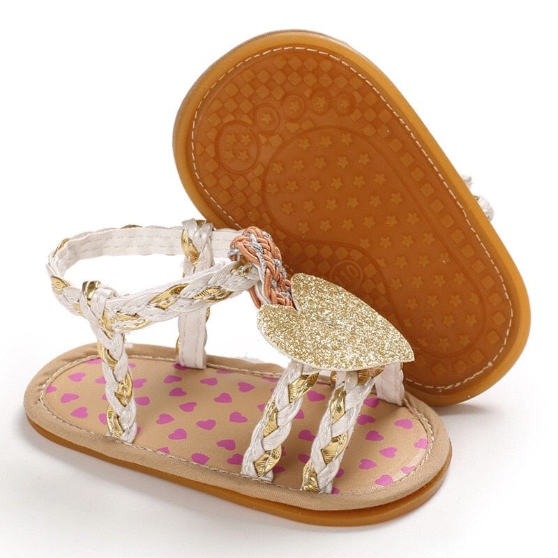 Infant Baby Girl Princess Weave Sandals