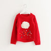 unisex Red / 12M Kid Cloud Raindrops Sweater