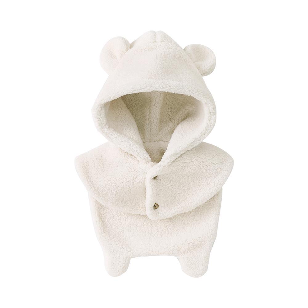 Girl's Clothing Kids Fleece Hooded Hat with Scarf
