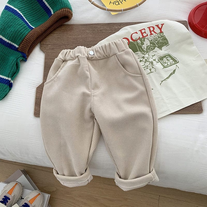 mk268beige / 12M / China Kids Pants Solid