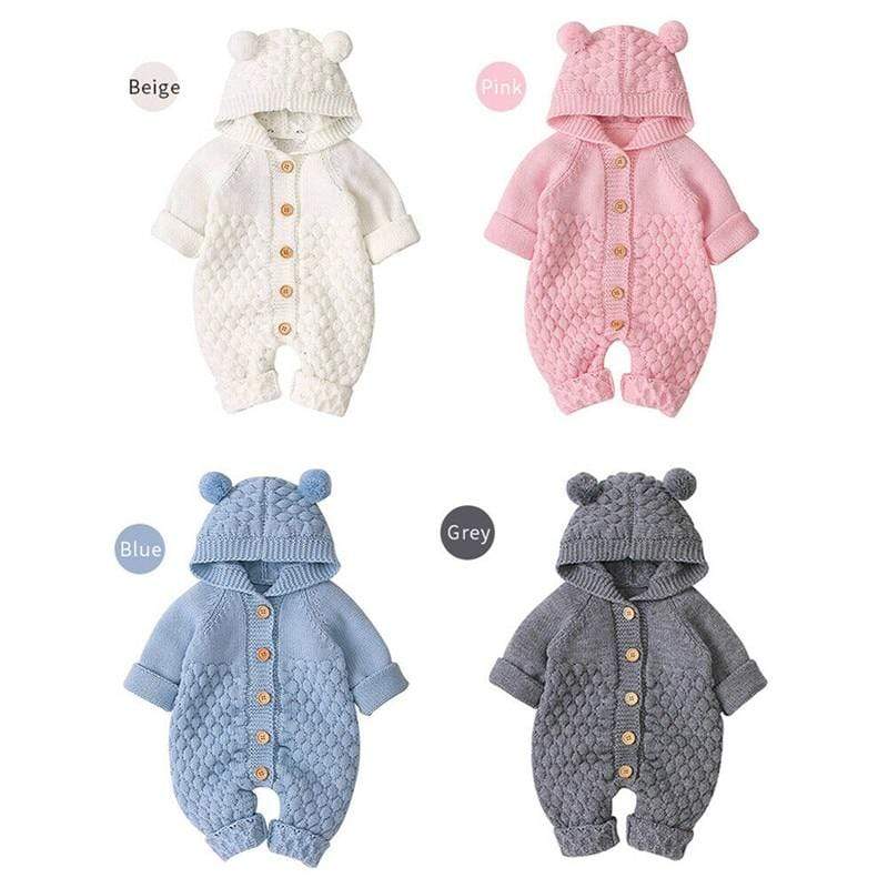 unisex Knitted Romper