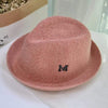 Boy&#39;s Clothing Pink Letter M Straw Cap