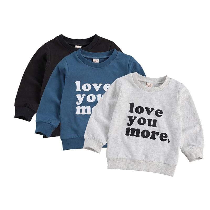 unisex Letter Printed Casual Pullover Tops
