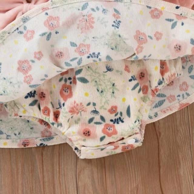 Long Sleeve Floral Dress Romper