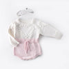 Girl&#39;s Clothing Pink / 6M Lovely Heart Knitted Rompers