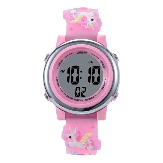 Pink Luminous Unicorn Kids Watches