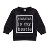 Girl&#39;s Clothing Black / 24M Mama Is My Bestie Sweatshirt