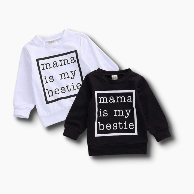 Girl's Clothing Mama Is My Bestie Sweatshirt