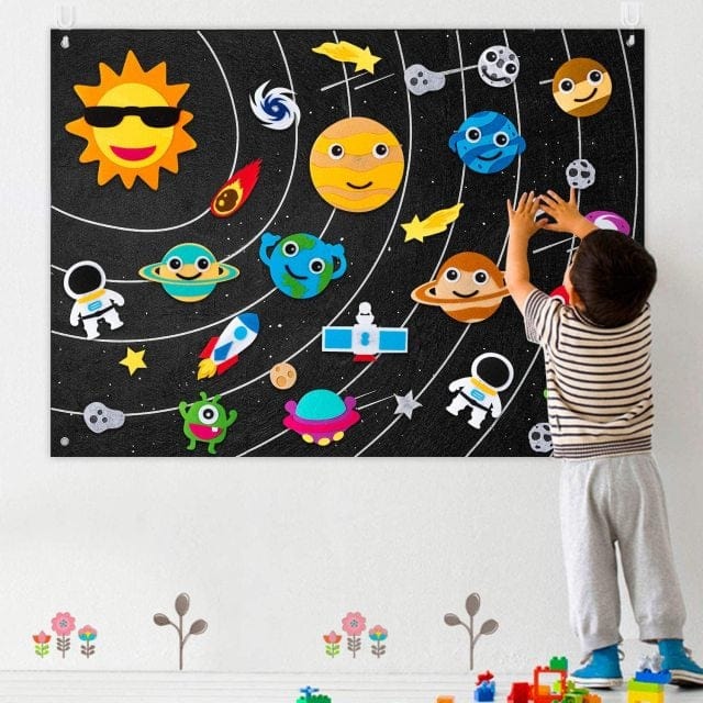 Outer Space Montessori Space Felt Board