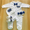 navy blue set / XL  12-18months(73) Newborn Crown Baby Gift Set