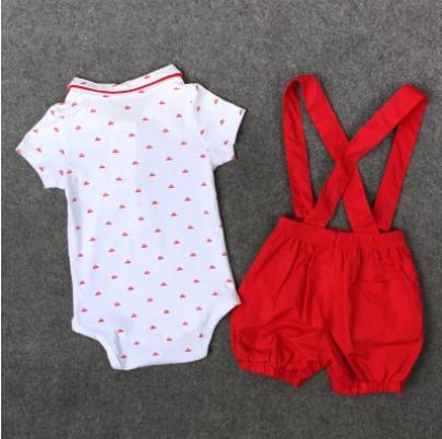 Boy's Clothing Newborn Red Clothes Set
