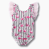 Girl&#39;s Clothing One Piece Flamingo Tulle Swimsuit