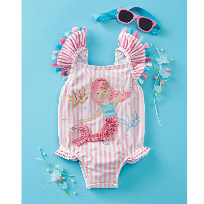 Girl's Clothing One Piece Swimwear Floral &Striped
