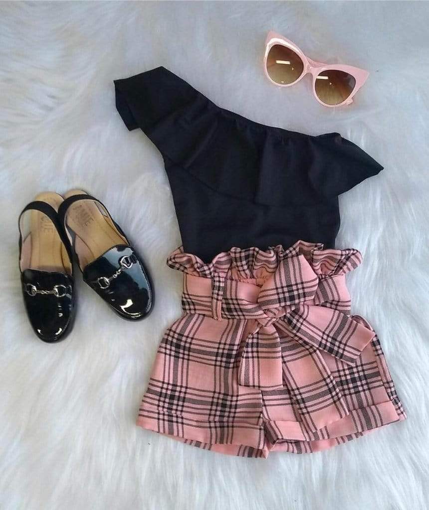 Girl's Clothing One Shoulder Ruffles T Shirts