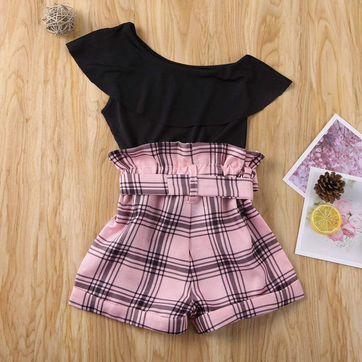Girl's Clothing One Shoulder Ruffles T Shirts