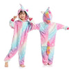 Pink Star Unicorn / 3-4T (90-100cm) Onesie Unicorn Pajamas Winter Animal Cartoon