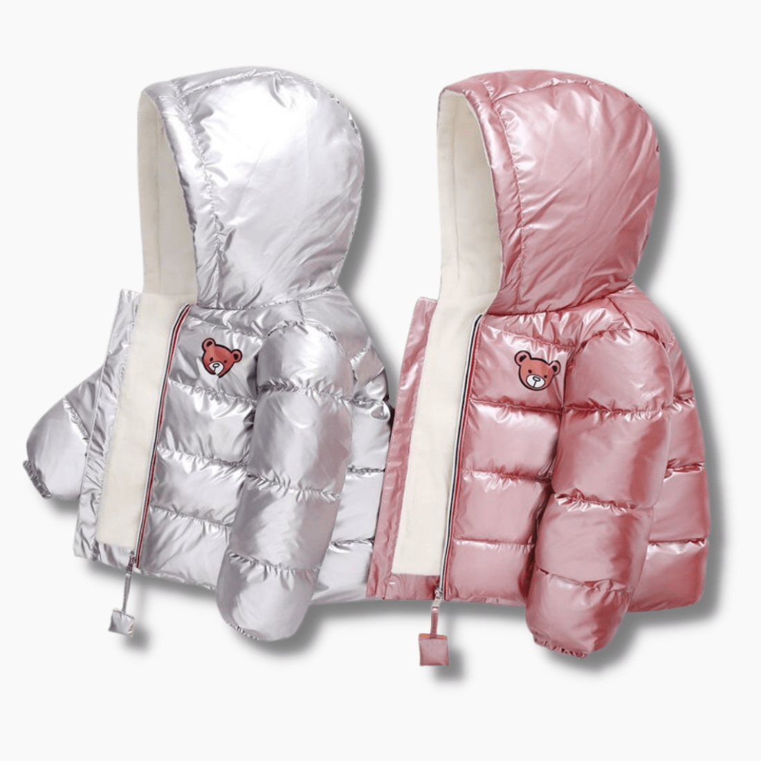 Girl's Clothing Padded Hooded Jacket