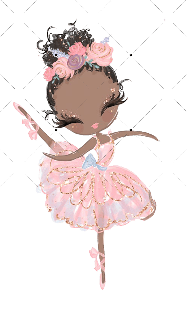 design 4 with name / white bag Personalized Dance Girl Pencil Case