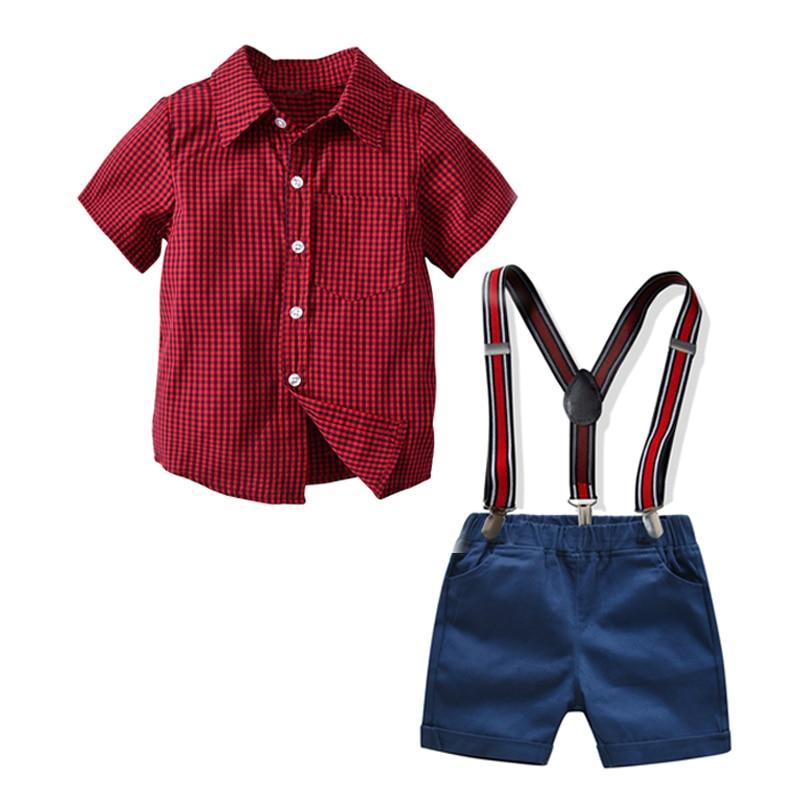 Boy's Clothing Suspender Belt Suits