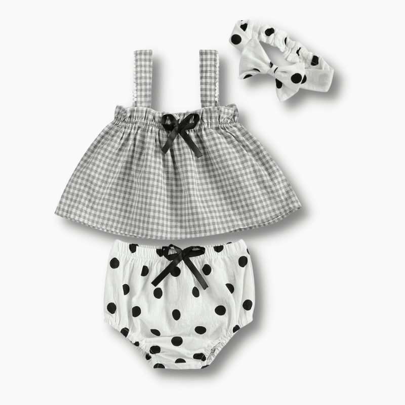 Baby & Toddler Plaid Sleeveless Top and shorts set