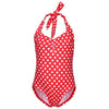Girl&#39;s Clothing Red / 6 8 Years Polka Dots Halter Swimsuit