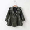 Girl&#39;s Clothing green / 7T PU Leather Fashion Leather Dresses