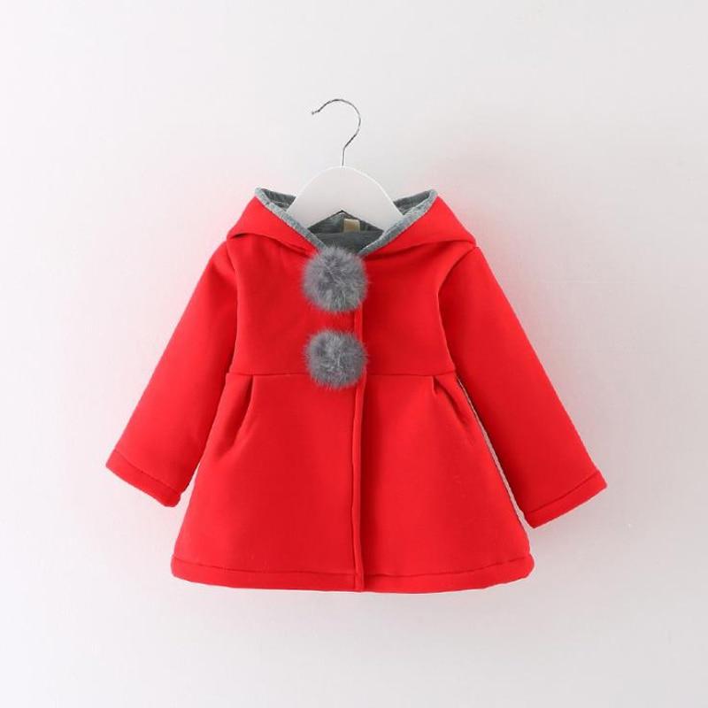 Girl's Clothing Rabbit Long Ears Hooded Coat
