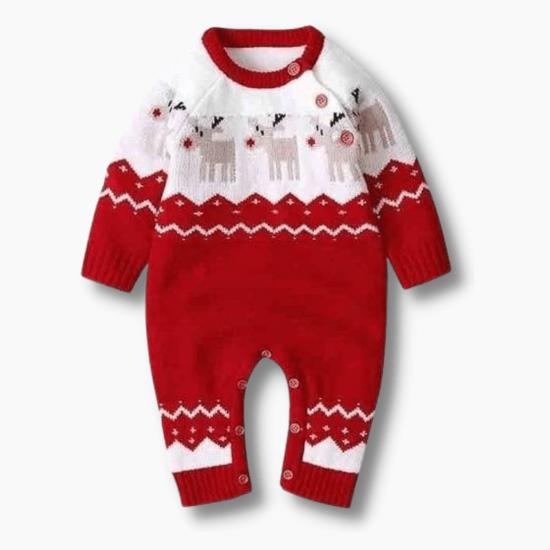 Reindeer Baby Christmas Romper