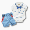 Boy&#39;s Clothing Shark Print Bodysuit Outfit