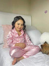 Girl&#39;s Clothing Silk Satin Kid Pajamas
