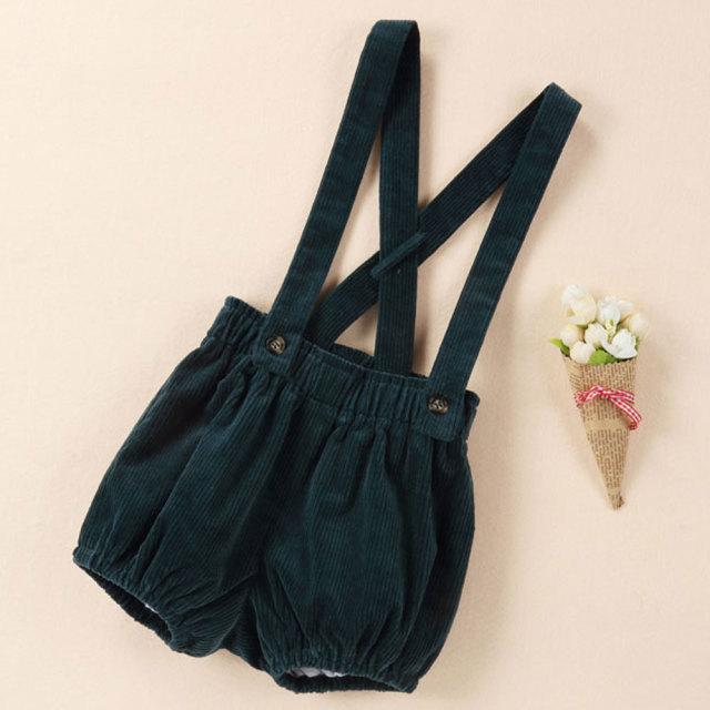 Green pants / 4T Smocked White Shirt and Velvet Pants