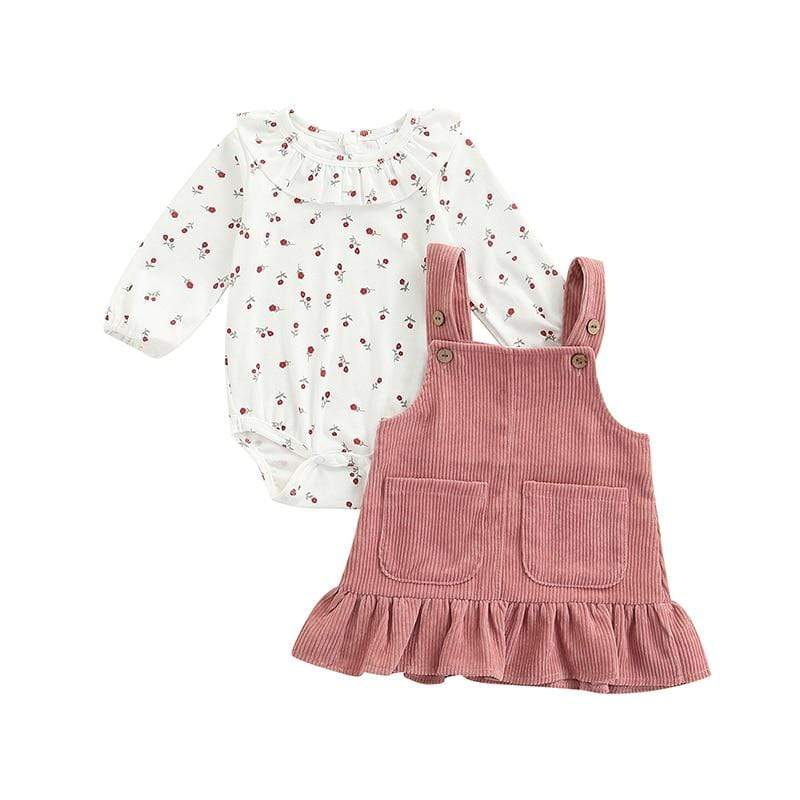 Solid Color Ruffled Dress