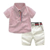 Boy&#39;s Clothing Pink / 110 Striped Shirt Fashion Shorts