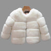 White / 8 Thick Faux Fur Coat