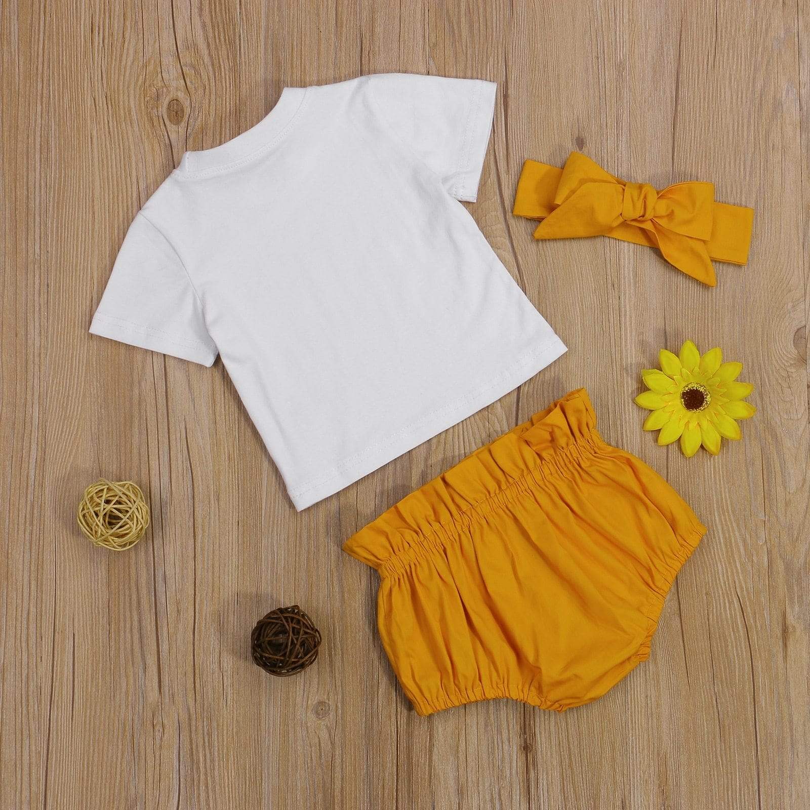 Girl's Clothing T Shirts Tops Ruffles Shorts