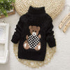 Girl&#39;s Clothing Black / 8T Teddy Knitted Turtleneck Sweater